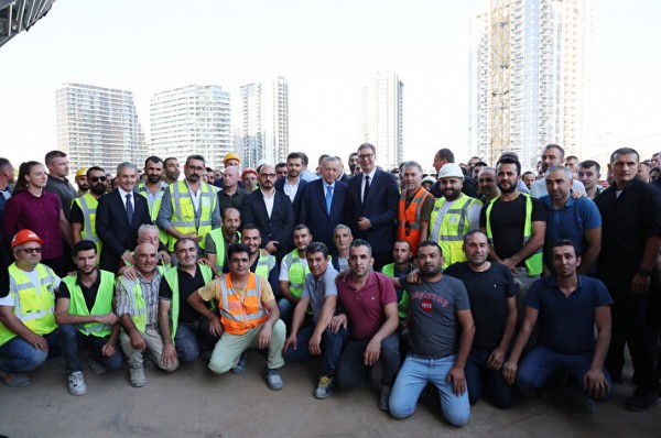 Cumhurbaşkanı Erdoğan'dan Belgrad Kulesi’ne ziyaret...